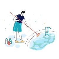 Услуги очистки бассейнов и саун