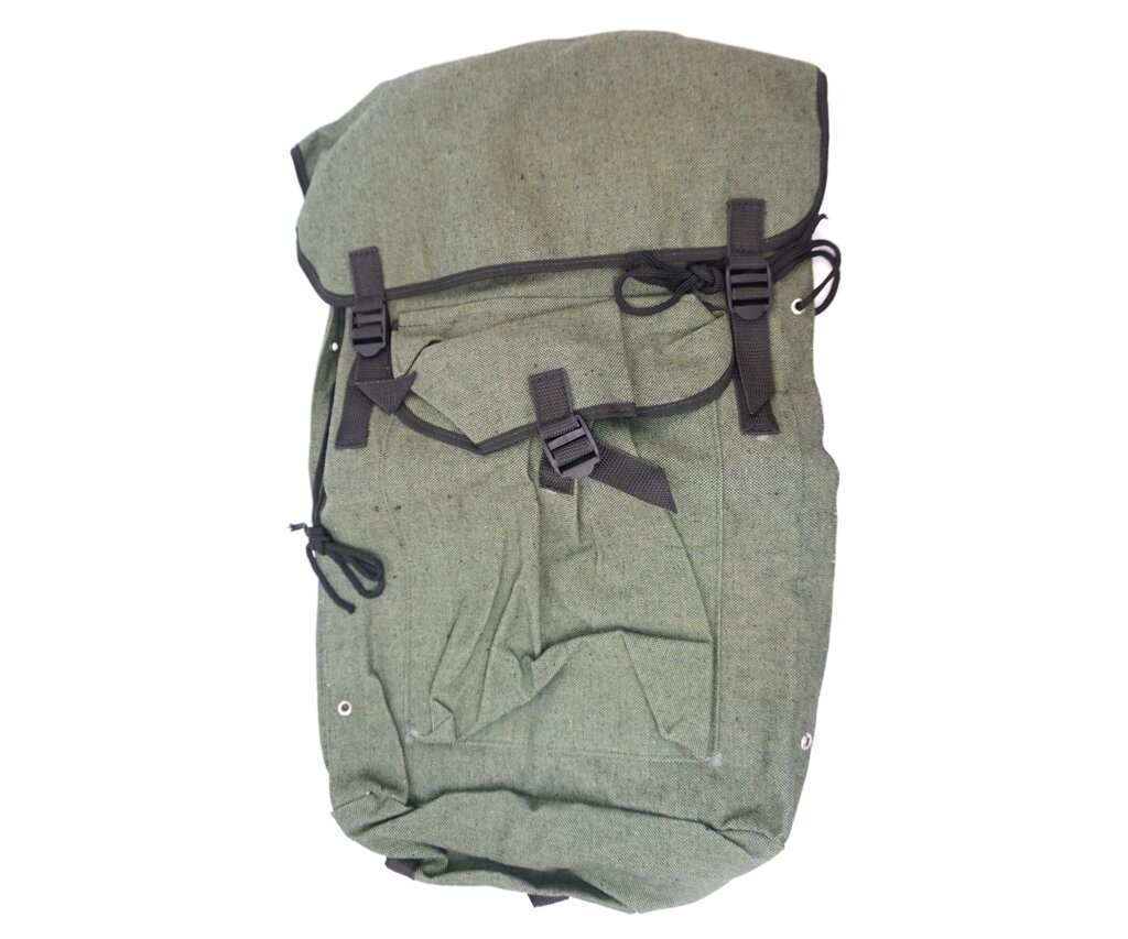 Рюкзак туристический брезентовый, 50 л, со шнуровкой (МВЕ) - гарантия