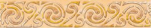 АКСИМА Веста С1 бежевый с золотом бордюр 200х35х7мм (60шт) (0,420 кв. м.)