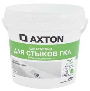 АКСТОН шпатлевка для стыков гипсокартона белая (1,5кг)