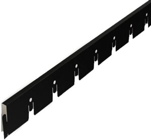 АЛБЕС Грильято рейка направляющая 50х50х40мм черный (2,4м)