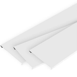 ЦЕСАЛ панель для реечного потолка 100мм белый матовый (3м)
