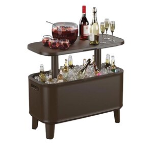 Барный столик Breeze Bar Large Cool Bar (83,5x40x50-74см) коричневый (БризБар)