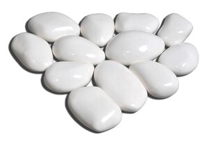 Белые керамические камни для биокамина 14шт.