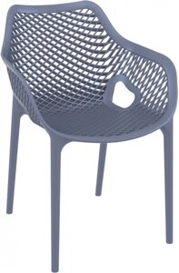 Кресло пластиковое Air XL (57х60х81см) темно-серое