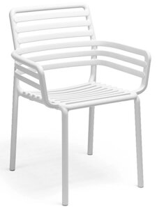 Кресло пластиковое Doga (60х56,5х83,5см) белое