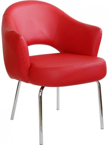 Кресло с обивкой A621 (63х65х81см) красное