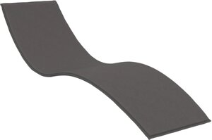 Матрас для шезлонга Slim (204х62х3см) темно-серый