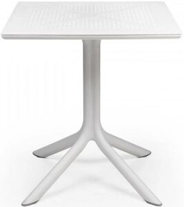 Стол пластиковый обеденный Clip 70 (70х70х75см) белый