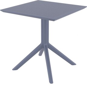 Стол пластиковый Sky Table 70 (70х70х74см) темно-серый