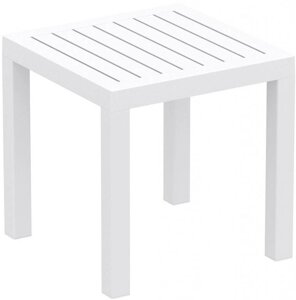 Столик пластиковый журнальный Ocean Side Table (45х45х45см) белый