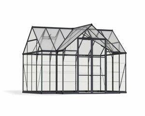 Теплица оранжерея из New поликарбоната Victory Orangery Garden Chalet (365х305х269см), каркас серый