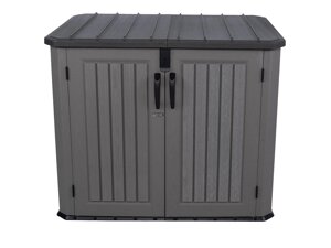 Ящик-шкаф пластиковый WoodLook 60350 (149х94х128см, 1380л) (ВудЛук 60350) серый