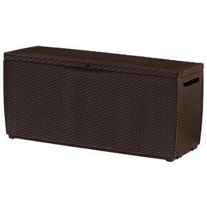 Ящик (сундук) скамья для хранения Capri Rattan Storage Box коричневый (123х53,5х57см - 302л) (Капри Раттан Сторадж Бокс)