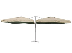 Зонт двухкупольный Мадрид (6х3м, h=271см) песочный