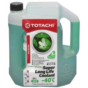 Антифриз зеленый TOTACHi Super Long Life Coolant GREEN -40 C, 2 л