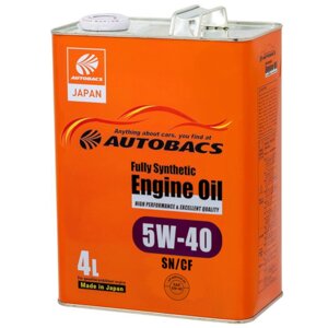 Масло моторное autobacs engine oil FS 5W40 SN/CF, 4 л