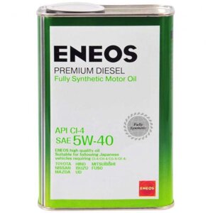 Масло моторное ENEOS premium Diesel 5W-40 Ci-4, 1 л