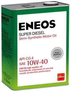Масло моторное ENEOS Super Diesel 10W-40 CG-4, 4 л