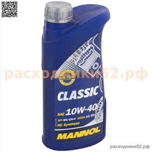 Масло моторное mannol 7501 classic 10W-40 SN, CH-4, 1 л