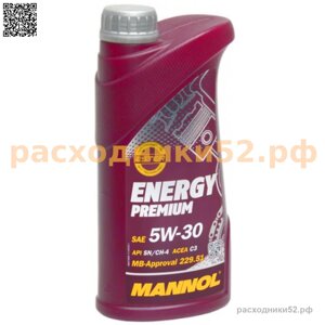 Масло моторное mannol 7511 energy 5W-30 SN/CH-4, 1 л