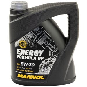 Масло моторное MANNOL 7701 Energy Formula OP 5W-30 C3, 4 л