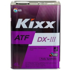 Жидкость трансмиссионная KiXX ATF DX-III, 4 л