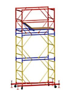 Вышка-тура ВСР-2 ( высота - 3.9 м, габариты площадки 2,0м х 0,7м, нагрузка - 250кг)