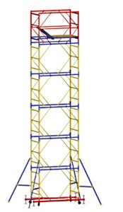 Вышка-тура ВСР-2 ( высота - 7.6 м, габариты площадки 2,0м х 0,7м, нагрузка - 250кг)