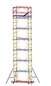 Вышка-тура ВСР-2 ( высота - 8.8 м, габариты площадки 2,0м х 0,7м, нагрузка - 250кг)
