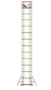 Вышка-тура ВСР-5 ( высота - 16,2 м, габариты площадки 1,6м х 1,6м, нагрузка - 250кг)