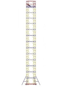 Вышка-тура ВСР-5 ( высота - 17,4 м, габариты площадки 1,6м х 1,6м, нагрузка - 250кг)