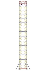 Вышка-тура ВСР-5 ( высота - 18,7 м, габариты площадки 1,6м х 1,6м, нагрузка - 250кг)