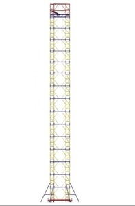 Вышка-тура ВСР-6 ( высота - 19,9 м, габариты площадки 2,0м х 1,6м, нагрузка - 250кг)