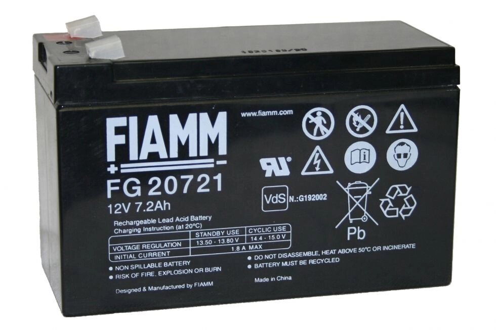 Аккумулятор FIAMM FG20722 - сравнение
