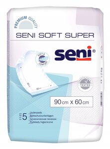 Пеленки впитывающие одноразовые Seni Soft 90x60 см (5 шт)