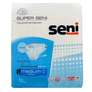 Подгузники для взрослых Super Seni Classic № 2 средние 75-110 см (10 шт)