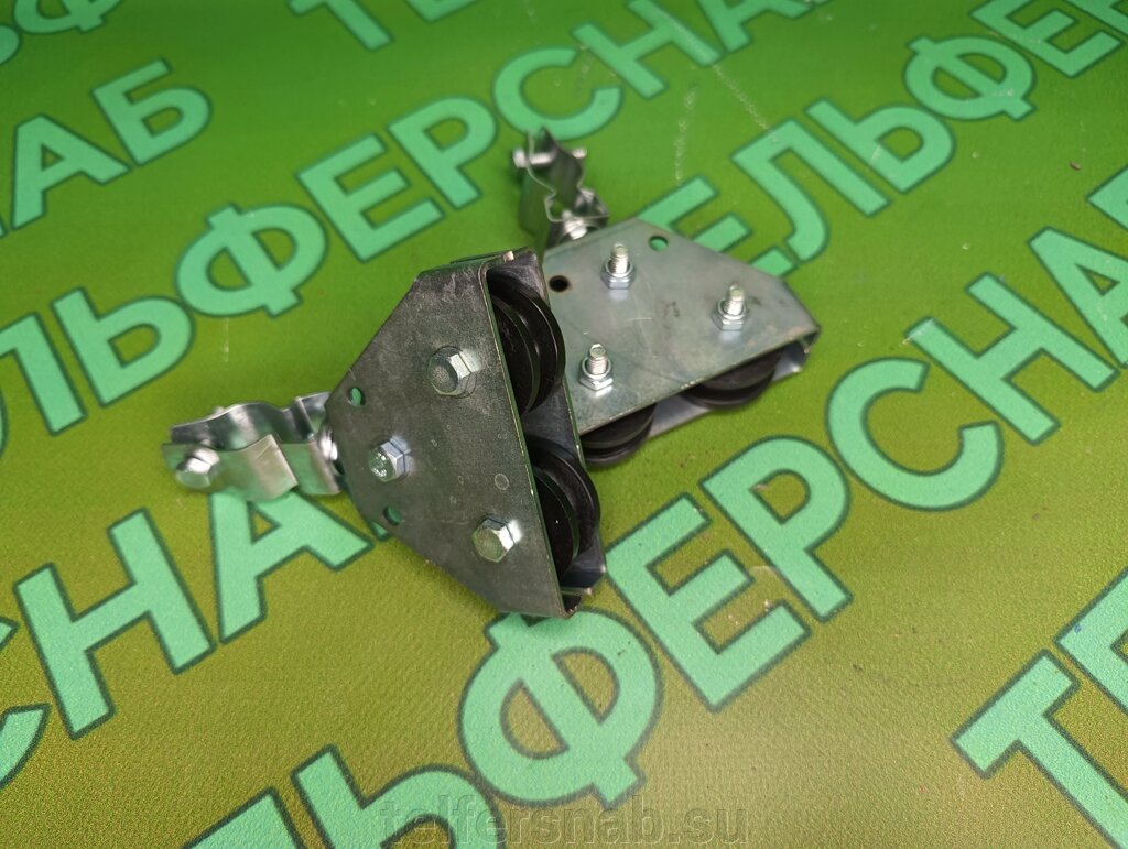 Подвес К-2-12-20 (трос от 8 до 12 мм, кабель от 8 до 20 мм) капролоновый ролик от компании ТЕЛЬФЕРСНАБ/ Грузоподъемное оборудование в Нижнем Новгороде - фото 1