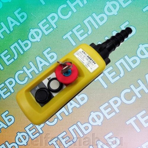ПУЛЬТ 2 КНОПОЧНЫЙ, 2 СТУПЕНЧАТЫЕ КНОПКИ + СТОП БУТОН + КЛЮЧ (XАС-A2913Y) от компании ТЕЛЬФЕРСНАБ/ Грузоподъемное оборудование в Нижнем Новгороде - фото 1
