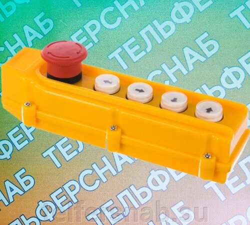 Пульт управления для передвижных мини талей PA1000/PA1200 4 кнопки с блоком от компании ТЕЛЬФЕРСНАБ/ Грузоподъемное оборудование в Нижнем Новгороде - фото 1