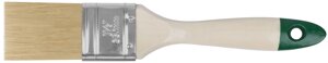 Кисть флейцевая "Хард", натуральная светлая щетина, деревянная ручка 1,5"38 мм)