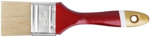 Кисть флейцевая "Классик", натуральная светлая щетина, деревянная ручка 2"50 мм)