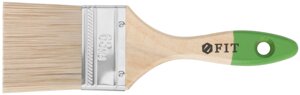 Кисть флейцевая "Микс", смешанная натуральная и искусственная щетина, деревянная ручка 2,5"63 мм)