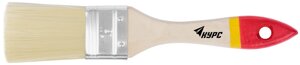 Кисть флейцевая "Модерн", иск. щетина, деревянная ручка 1,5"38 мм)