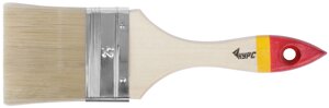 Кисть флейцевая "Модерн", иск. щетина, деревянная ручка 2,5"63 мм)