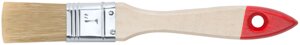 Кисть флейцевая "Оптима", натур. cветлая щетина, деревянная ручка 1"25 мм)