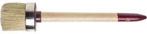 Кисть круглая ЗУБР ″УНИВЕРСАЛ - МАСТЕР″светлая щетина, деревянная ручка,18, 60мм