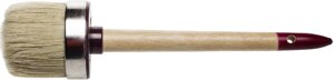 Кисть круглая ЗУБР ″УНИВЕРСАЛ - МАСТЕР″светлая щетина, деревянная ручка,20х65мм