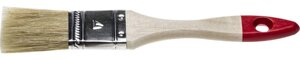 Кисть плоская STAYER ″UNIVERSAL-STANDARD″светлая натуральная щетина, деревянная ручка, 25мм
