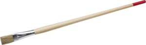 Кисть плоская тонкая STAYER ″UNIVERSAL-STANDARD″светлая натуральная щетина, деревянная ручка,18 x 20мм